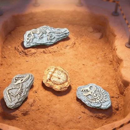 4pcs Micro Landscape Simulation Dinosaur Fossils, DIY Decorations, Desktop Accessories Small Ornaments