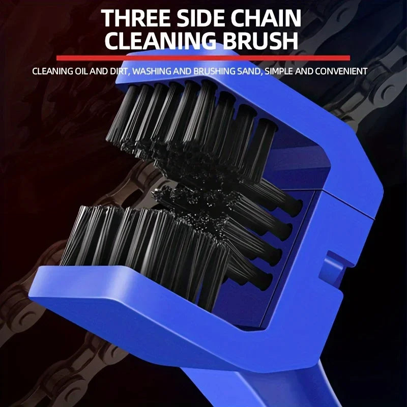 Portable Chain Cleaner Motorcycle Road Bike Chain Clean Brush Bicycle Clean Motorcycle Tools Chain Cleaner Maintenance Tool P