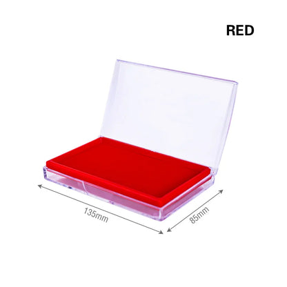Personalized Wedding Stamp Wood Block Rubber Stamps Small Business Company Branding Stamp Custom Packaging Seal - red ink pad