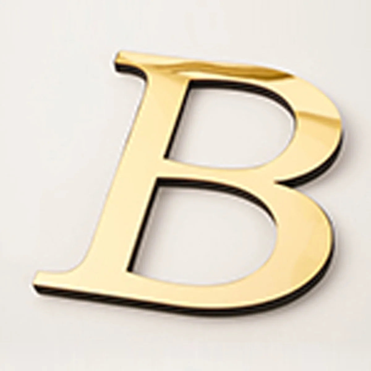 20cm Gold Acrylic Mirror English Letters Wall Stickers Birthday Decoration Festival Party Wedding Decor Self-adhesive Art Mur