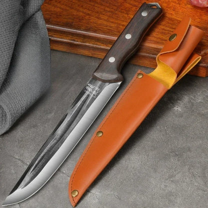 New Professional Hand Forged Boning Knife Slaughtering Knives- High Carbon Steel Meat Deboning Butcher Tool for BBQ & Kitchen