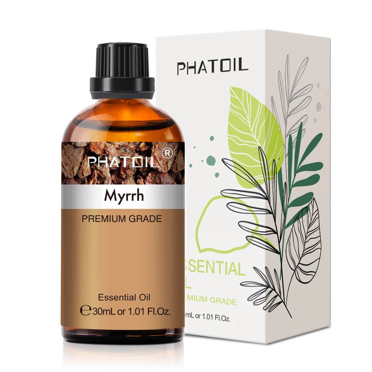 PHATOIL 1PCS Aromatherapy Essential Oil 30ml Lemon Eucalyptus Lavender Bergamot Jasmine Juniper Rose Vanilla Aroma Essential 