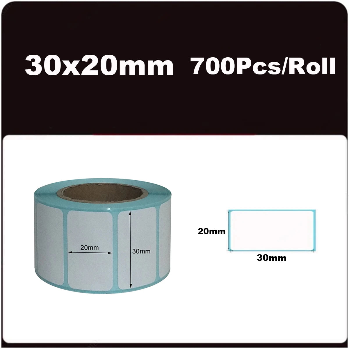 700pcs/Roll 40*20/40*30/50*30mm Print Supplies Thermal Label Sticker Paper Waterproof Supermarket Price Blank Label Direct Pr