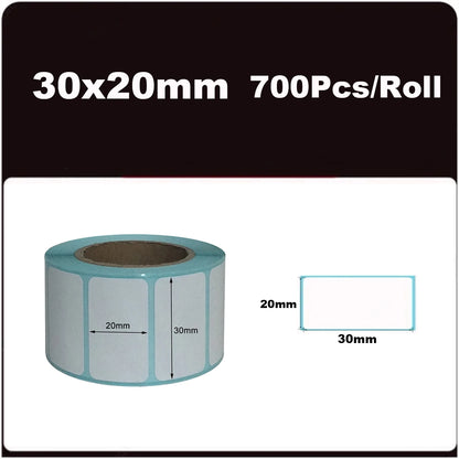 700pcs/Roll 40*20/40*30/50*30mm Print Supplies Thermal Label Sticker Paper Waterproof Supermarket Price Blank Label Direct Pr