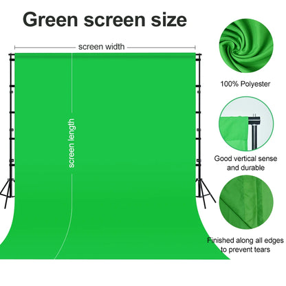 Background For Photography Backdrops White/Black/Blue/Green Screen Chroma Key Muslin Studio Photo Shooting Backdrop Cloth Pap