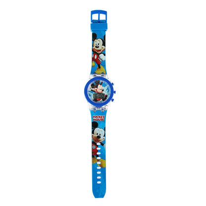 Flash Light Frozen Mickey Kids Watches For Girls Cartoon Snow White Car Children Watch Boys School Student Digitel Clock Gift