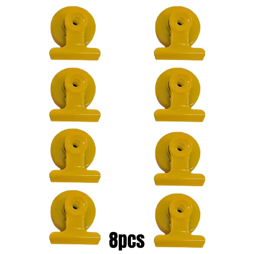 4/16pcs Magnetic Clips Heavy Duty Refrigerator Whiteboard Space-Saving Clip Set for Kitchen Office Photo Displays Holder Deco