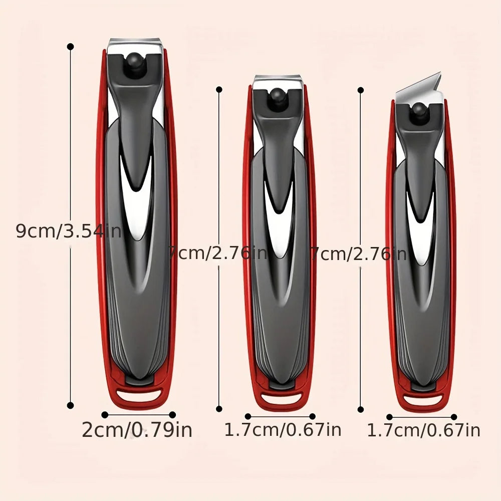 Colorful Nail Clippers Anti-Splash Nail Cutter Detachable Design Fingernail Clippers Stainless Steel Manicure Nail Tool