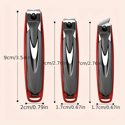 Colorful Nail Clippers Anti-Splash Nail Cutter Detachable Design Fingernail Clippers Stainless Steel Manicure Nail Tool