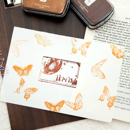6 Colors Vintage Style Handmade DIY Craft Oil Based Ink Pad for Fabric Wood Paper Scrapbooking Ink pad Finger Painting