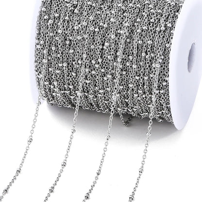 2Meters/Lot Stainless Steel Chains Gold Color Chain for Jewelry Making DIY Necklace Bracelet Accessories Lips Beads Beaded Ch