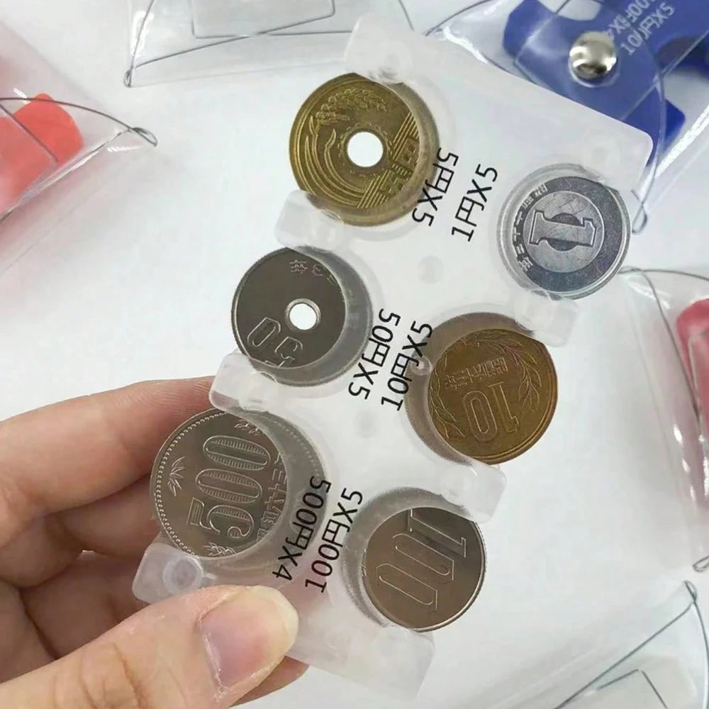 Japanese Coin Holder Wallet ,Coin Wallet,Mini Wallet,PVC Wallet,Portable Small Change Purse ,Transparent Card Case