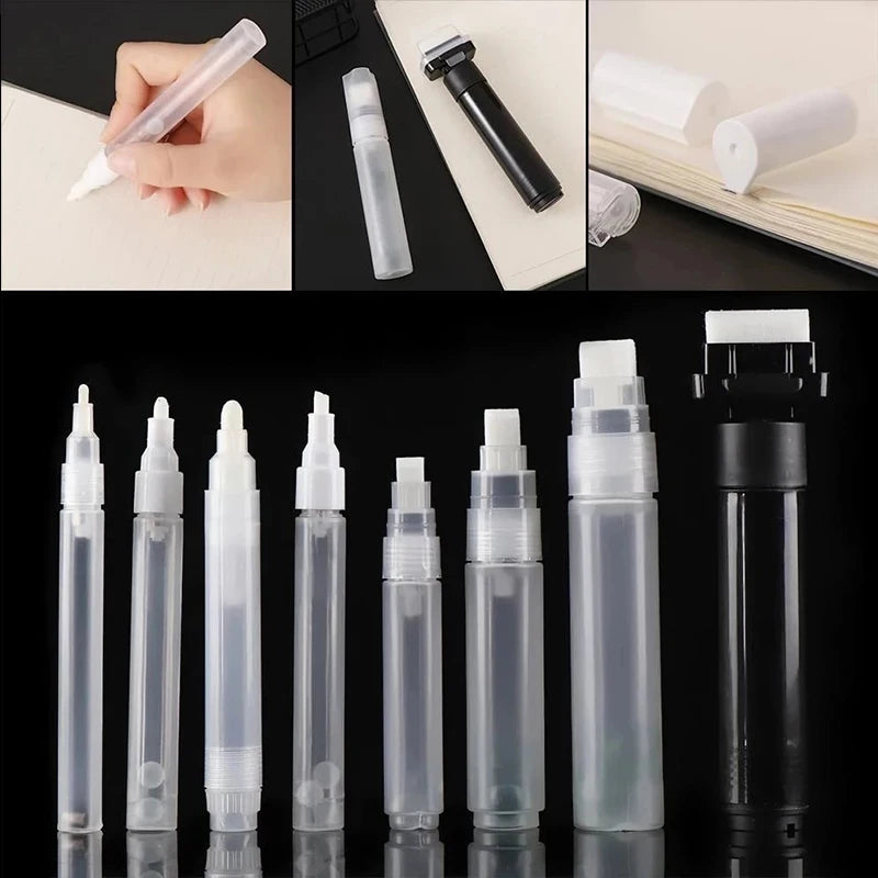 5pcs/lot Polyester Nibs for 3mm 5mm 6.5mm 8mm 10mm 30mm Barrels Tube Liquid Chalk Markers Paint Pen Accessories Replaceable N