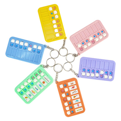 Children's Self-discipline Punch Key Chain Memo Board Daily Plan Punch Housework Chart Multifunctional Time Management Table 