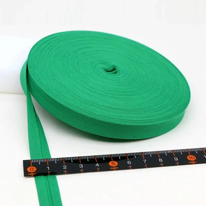 12mm(1/2") Narrow Ironed Single Folded Cotton Solid Color Bias Binding Tape Diy Ribbon Garment Quilt Craft Sewing Accessories