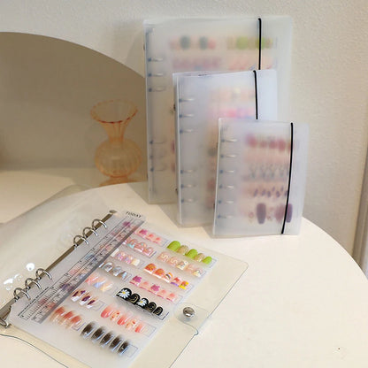 Nail Art Piece Storage Book Large Capacity Exhibition Photo Album Card Clip Display Board DIY Simple Album Storage Book