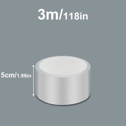 3/5/10M Transparent Carbon Fiber Car Threshold Portector Moulding Strip Trim Bumper Strip Clear Wear Surface Tapes DIY Film T