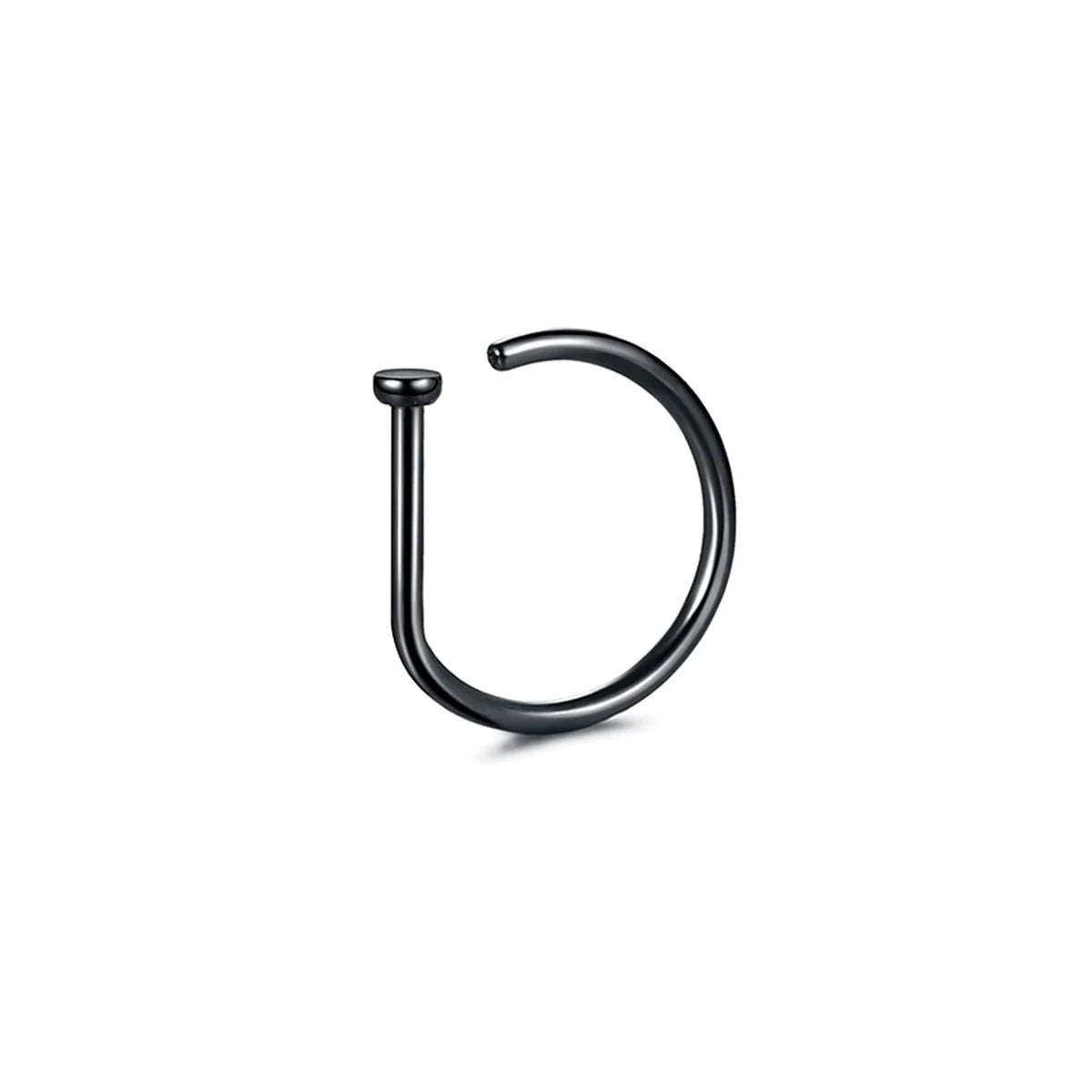Fake Nose Ring Hoop Lip Labret Ring for Women Non Pierce Hoop Nose Ring Septum Hoop Ring Tragus Rook Ring Non Piercing Jewelr
