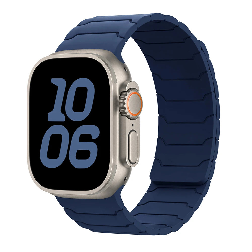 magnetic Strap For Apple Watch Band ultra 2 3 49mm 44mm 40mm 41mm 46mm 42mm 45mm 38 Silicone Bracelet IWatch Series 11 9 8 SE