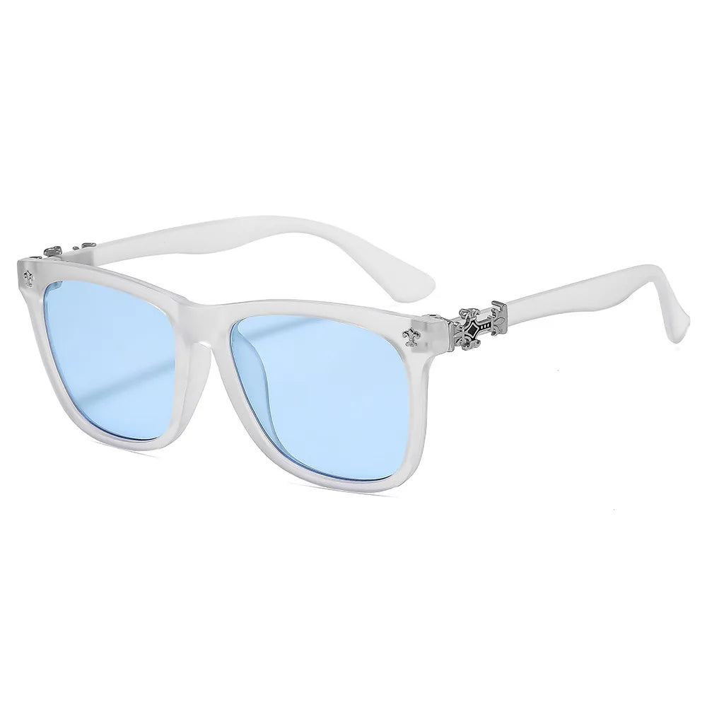 Fashion Glasses Frame Women Anti Blue Light Men Square Eyeglasses Vintage Prescription Eyewear - C2