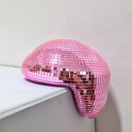 Melted Disco Ball Mirror Reflective Funky Modern Home Decor Handmade Aesthetic Room Decor Melting Mirror Ball For Table Shelf