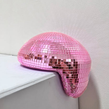 Melted Disco Ball Mirror Reflective Funky Modern Home Decor Handmade Aesthetic Room Decor Melting Mirror Ball For Table Shelf