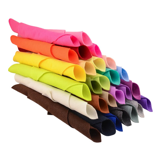 Super Soft Felt Fabric 1.4mm Thick 30*30cm/20cm*90cm Non-woven Sheet for DIY Sewing Crafts, Doll Accessories Material Patchwo