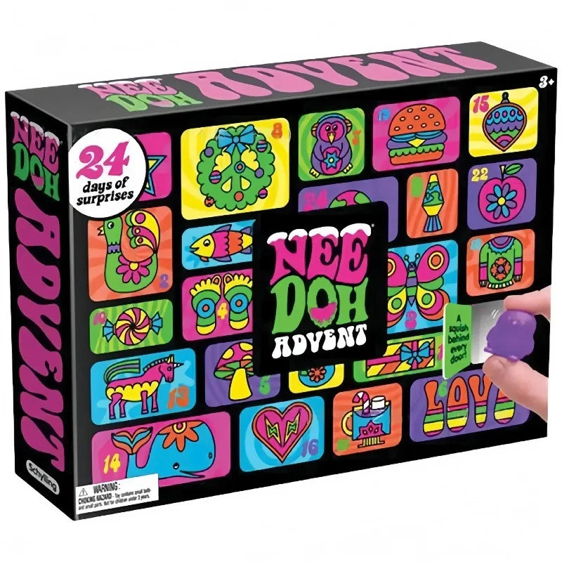 Needoh's new Christmas countdown calendar in 2026, treasure hunt, New Year's surprise, blind box toy party and holiday gift. 
