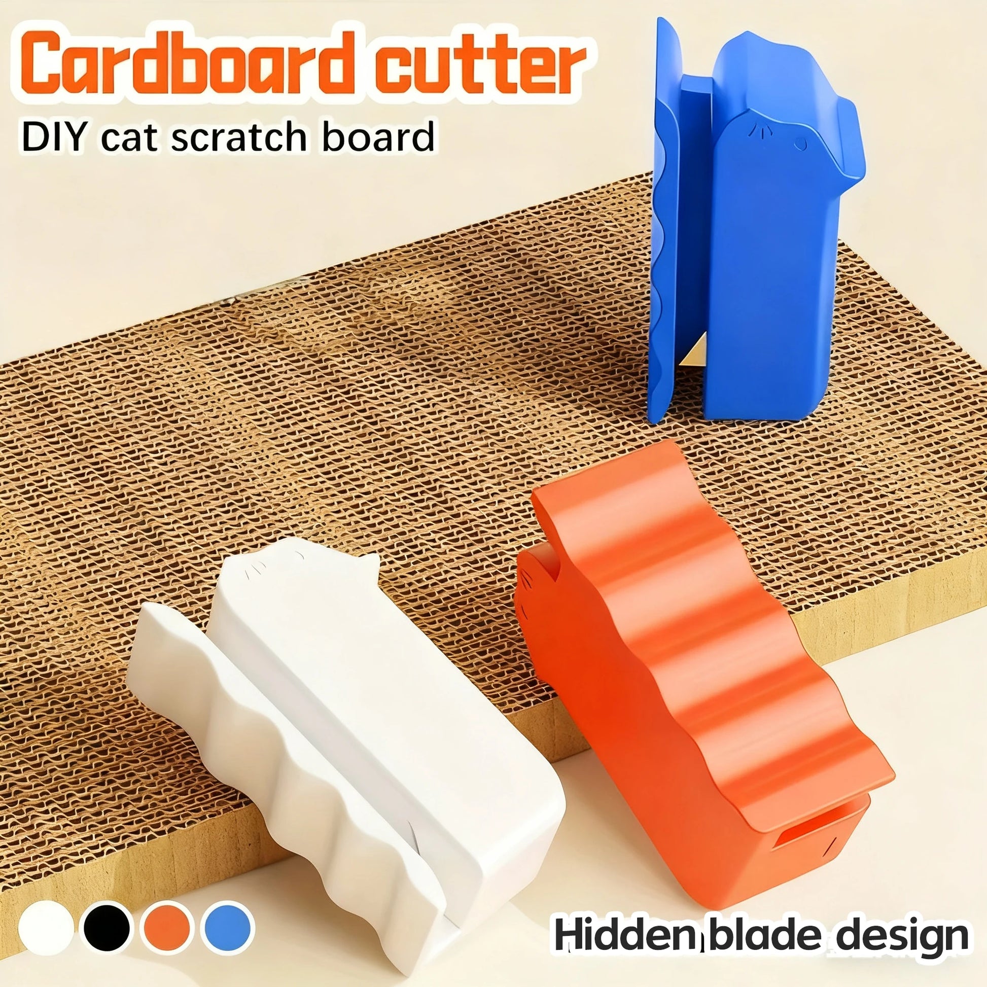 Homemade corrugated cardboard cutter, suitable for making cat scratching boards and DIY plastic crafts.