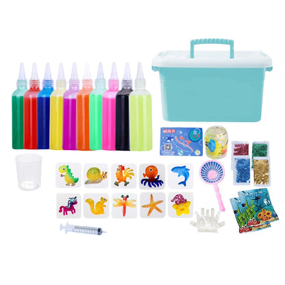 Creative Water Fairy Water Gel Kit Handmade DIY Toys Fairy Water Elf 3D Animal Mold Birthday Gifts Kids Colorful Educational 