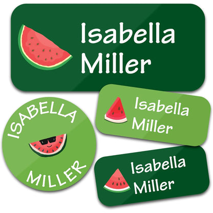 TREES 140PCS Custom Waterproof Name tags Stickers ,cartoon style, nakrjki na ubrania imie，autocollants personnalisés prenom,