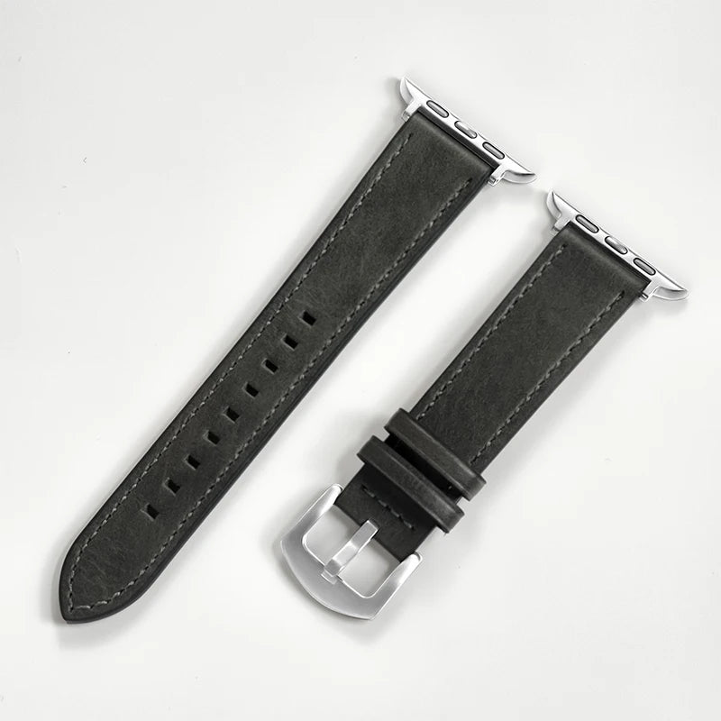 Leather Strap for Apple Strap Ultra 2 49mm 10 9 7 8 3 4 5 6 SE 44mm 40mm Strap 38 42mm Series Men's 45mm 41mm Band