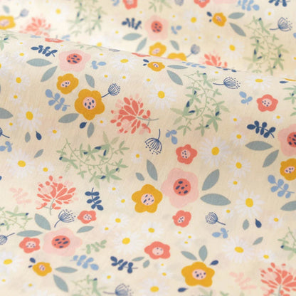 Floral Fabric Flower Cotton Printed Poplin Quilting Clothes Patchwork Muslin Sewing Accessories