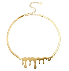 Square Pendants Delicate Stainless Steel Chain Pendant Necklace For Women Necklace - C34