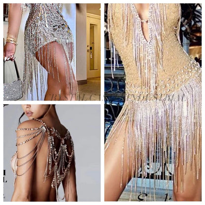 Rhinestones Chain Roll Tassel 1/10Yard Crystal Ribbon Strass Banding Sew On Gold Rhinestone Trim Strip Cup Chains For Needlew