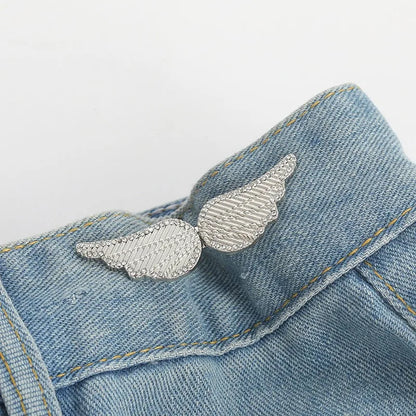 Jeans Button Adjustable Clips for Pant Skirts Waist Tightener Buckle Snap Button Adjuster Butterfly Pin Button Clothing Suppl