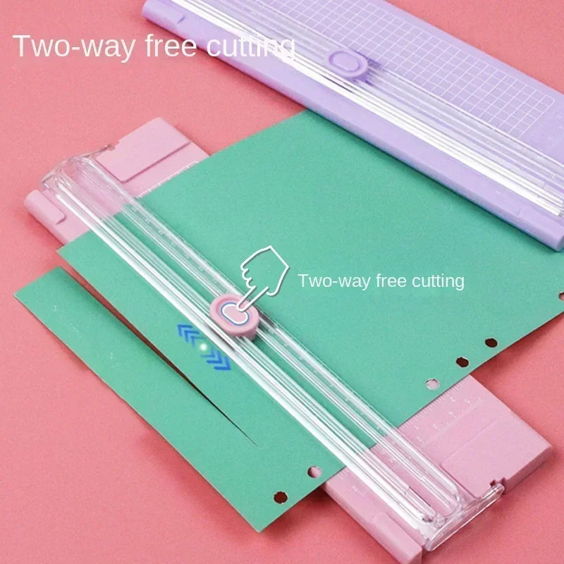 A4 Bidirectional Cutting Paper Cutter with Pull-out Ruler for Photo Trimmers Scrapbook Lightweight Cutting Mat Machine