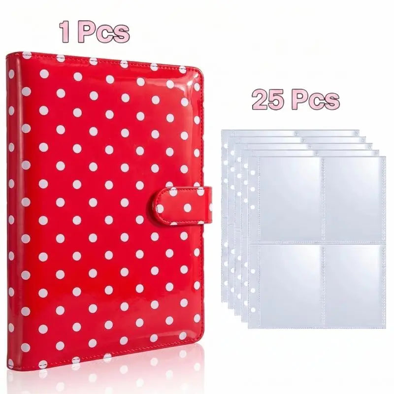 25pcs Page(4 Grids) Photo Card A5-Binder Kpop Photo Albums Idol Cards Loose-leaf Collect Book Binder Binder Photocard Holder