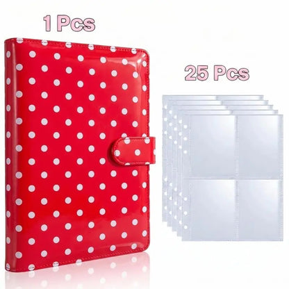 25pcs Page(4 Grids) Photo Card A5-Binder Kpop Photo Albums Idol Cards Loose-leaf Collect Book Binder Binder Photocard Holder