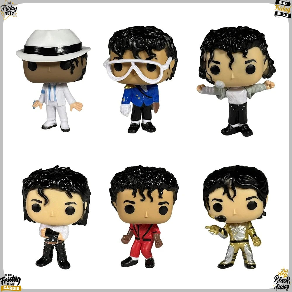 2026 New 6 Styles Michael Jackson Classic Dance Figure Cute Vinyl Model Toys Collectible Gifts For Men And Women - Randomly 1