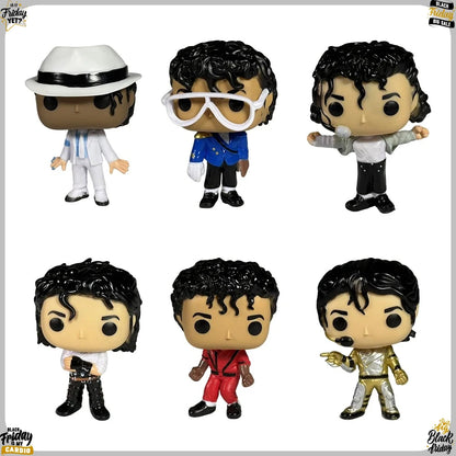 2026 New 6 Styles Michael Jackson Classic Dance Figure Cute Vinyl Model Toys Collectible Gifts For Men And Women