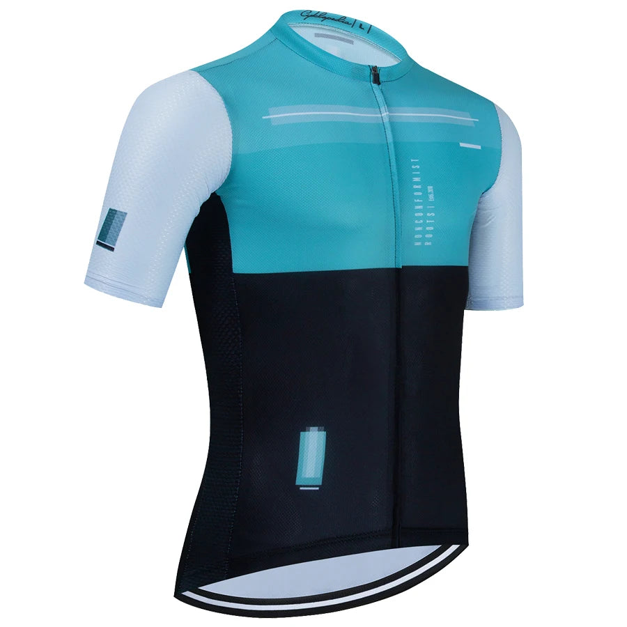 Summer 2025 Short Sleeve Cycling Jersey Men MTB Bicycle Top Outdoor Cycling Clothing Breathable Shirt Maillot Ciclismo Quick 