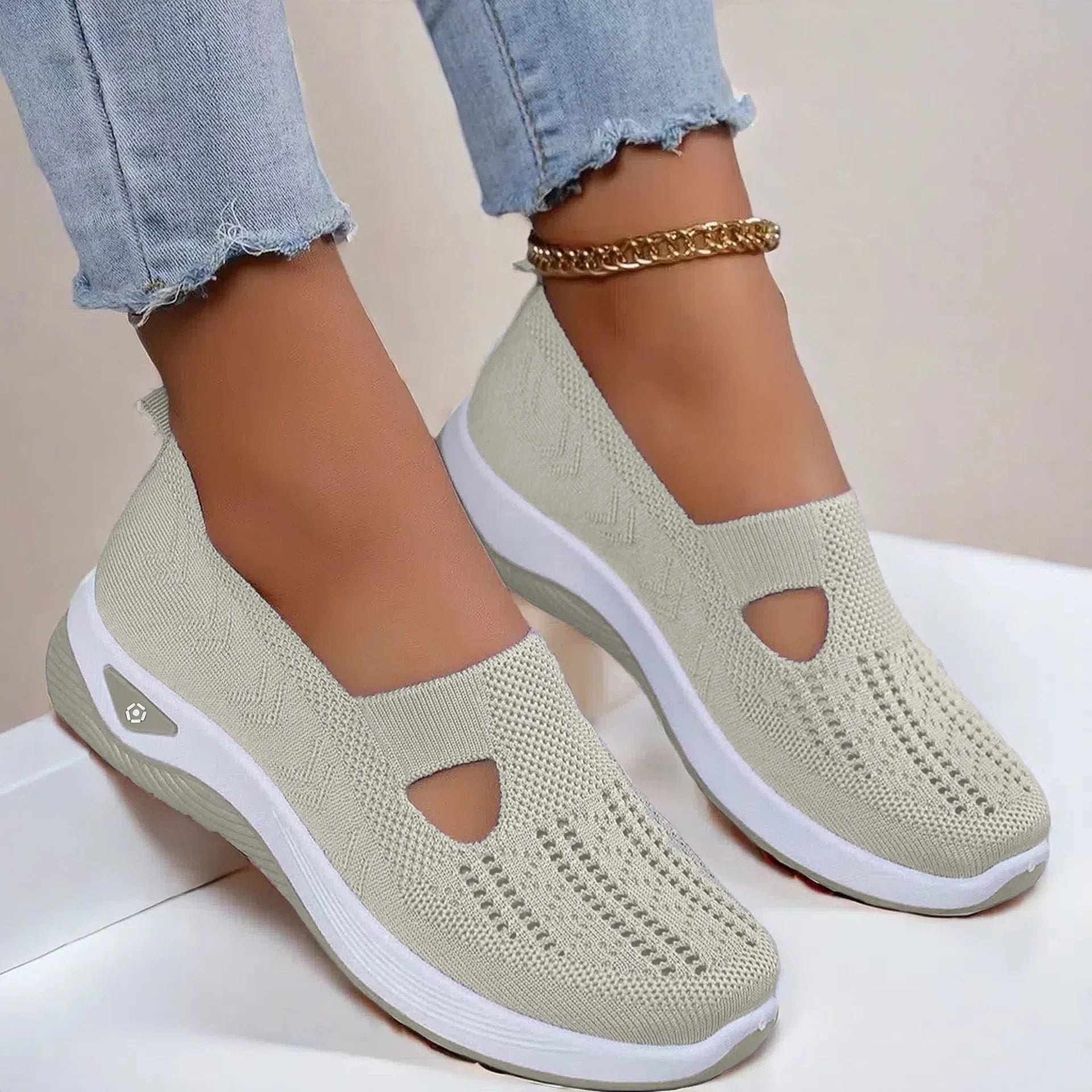 Summer Breathable Non-slip Soft Sole Elderly Shoe Women's Casual Shoes Middle-aged and Elderly Walking Flat Shoes Fo Women