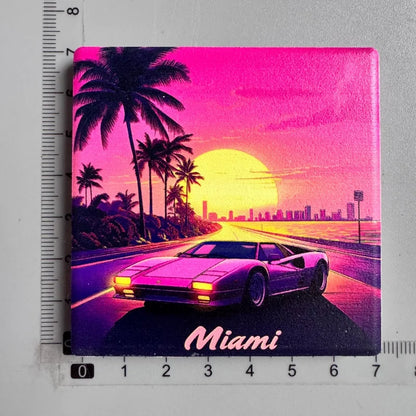 Tourist Souvenirs Fridge Magnets USA,refrigerator Decorations for Miami New York Hawaii Collection of Fridge Ornaments Sticke