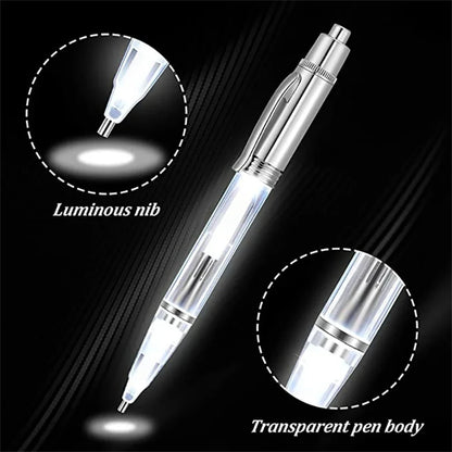 LED DIY Diamond Painting Pen with Light Illumination Drill Art Lighted Pen Applicator Bead Accessories Lighting Tool Accessor