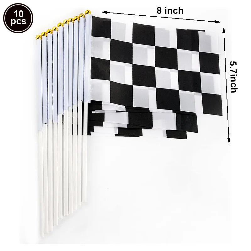 Racing Birthday Decorations Road Tablecloth Racetrack Tablecloth Runner Table flag for Kids Car Theme Birthday Party Supplies