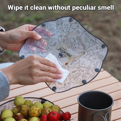 Outdoor Camping Folding Lightweight Tableware Camping Supplies Portable Foldable Bowl Plate Cup Filter Folding Tableware посу