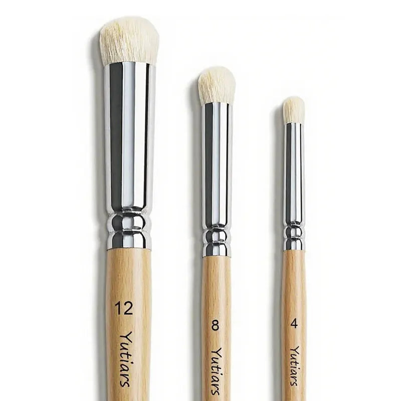 3/6pcs Dry Brush Miniature Painting, Wool Professional Drybrush Set, Hobby Detail Paint Brushes for Miniature 40K Model Paint