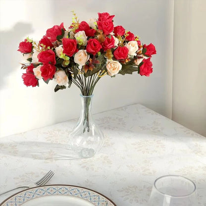 Artificial Flowers Silk Rose Wedding Home Festival Room Decoration Bride Bouquet Diy Scrapbooking Garland Wall Photography Pr
