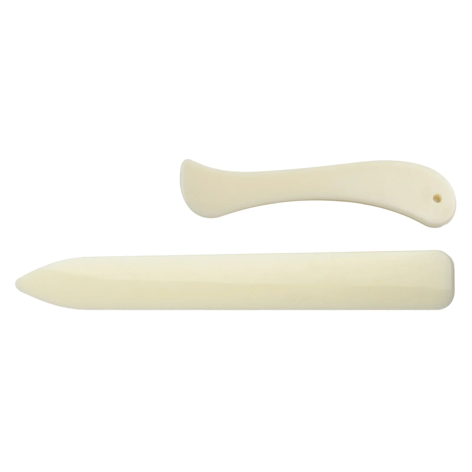 2PCS Leather Working Tool Bone Folder For Leather Craft Scoring Folding Creasing Edges Paper Plastic Handmade Sewing Tools Pa